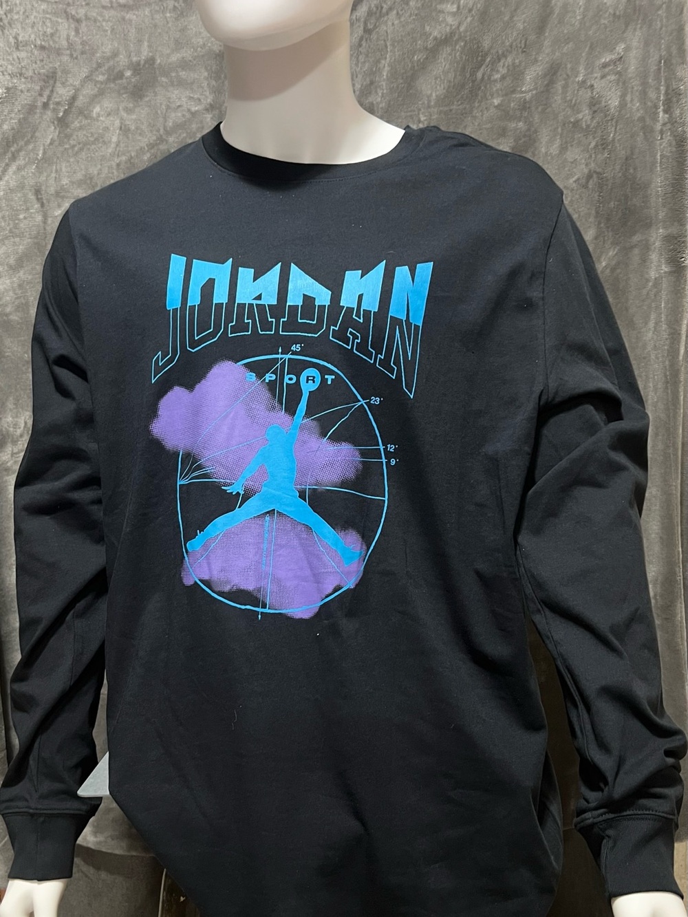 Jordan Black Long-Sleeve With Jumpman Graphic NWOT